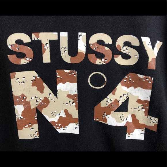 STUSSY No 4 Desert Camo Vintage Sweatshirt - Picture 3 of 9